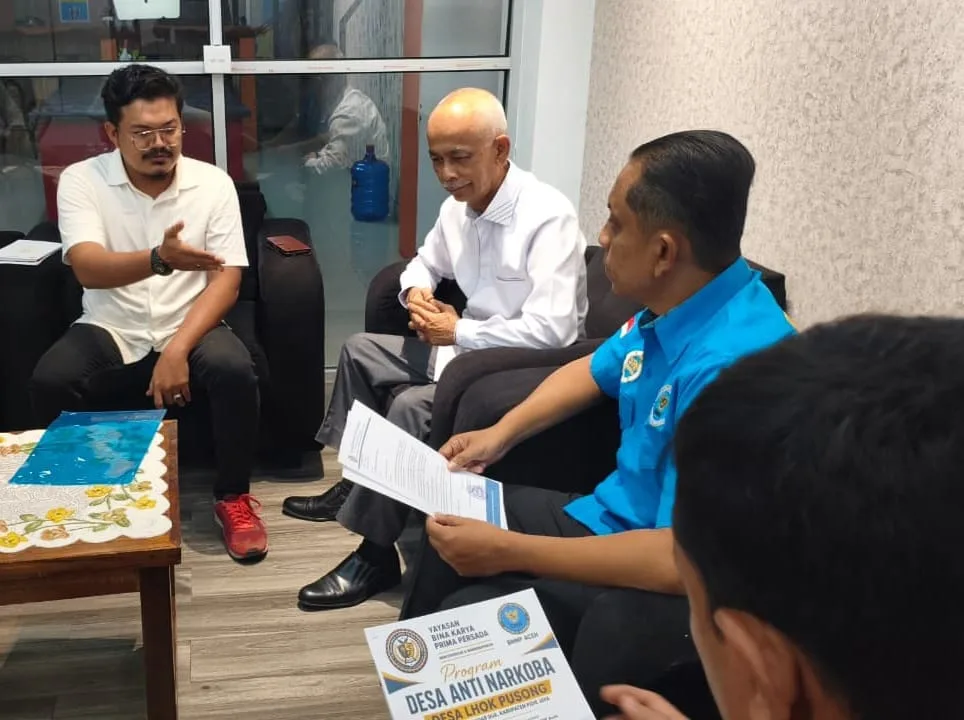 Bangun sinergitas antara Yayasan BKPP dengan Badan Narkotika Nasional Provinsi (BNNP) Aceh.